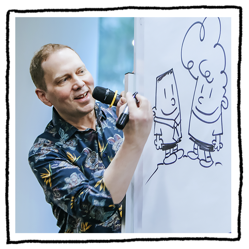 Dav Pilkey, author, illustrator and creator of Dog Man, Caotain Underpants, Cat Kid and more!